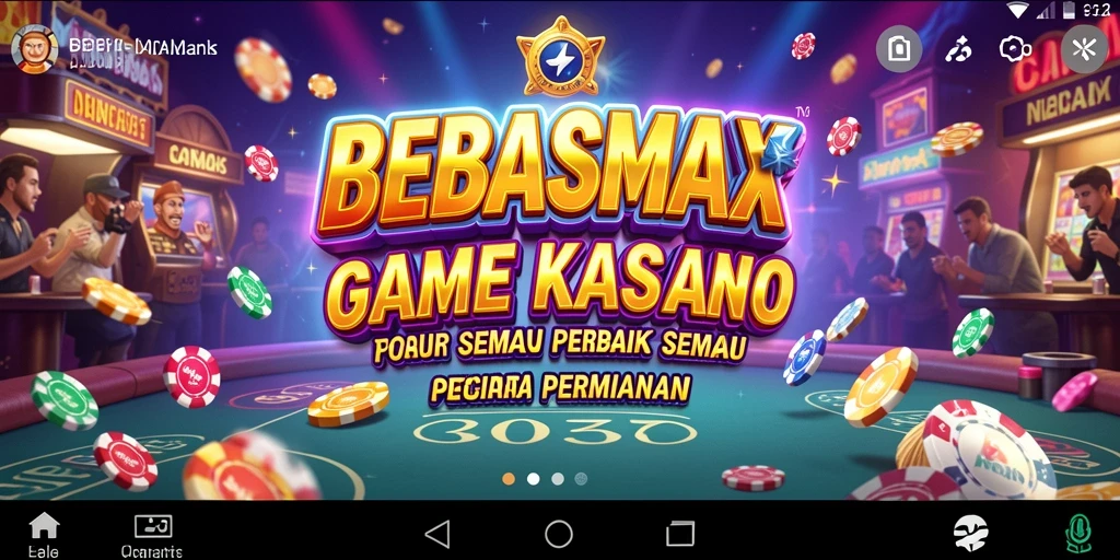 Tampilan gameplay menarik dari BEBASMAX yang menghadirkan keseruan kasino.