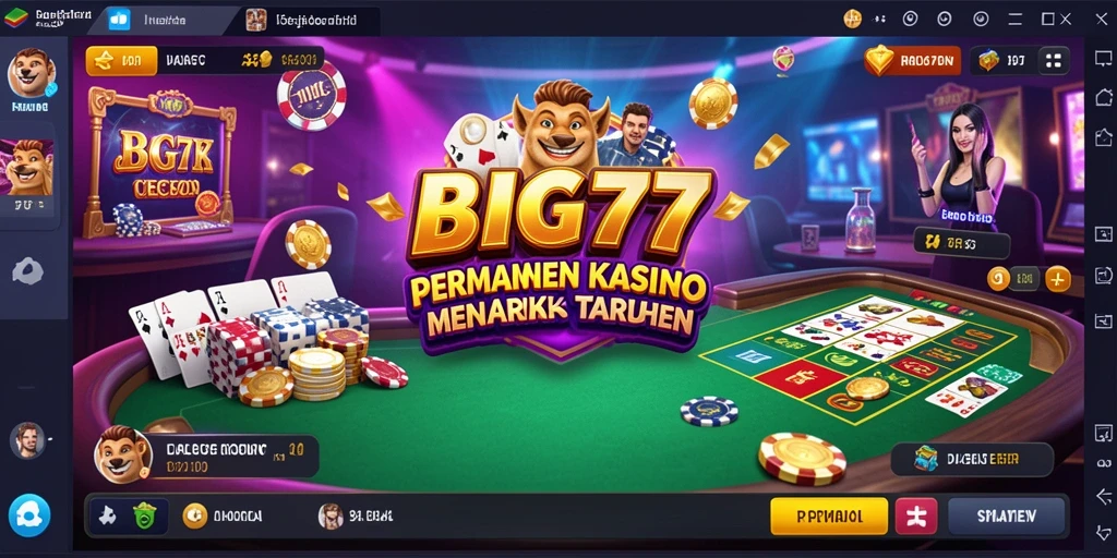 Tampilan gameplay seru dan mendebarkan dari <strong>BIG77</strong> yang menampilkan aksi kasino langsung.
