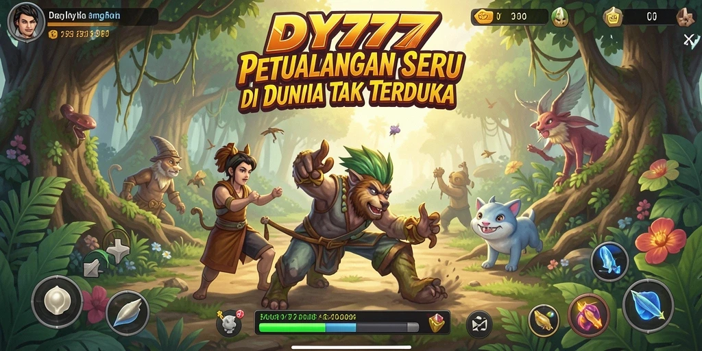 Tangkapan layar gameplay DY777 yang menunjukkan aksi petualangan mendebarkan.