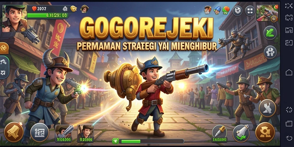 Screenshot GOGOREJEKI menunjukkan gameplay yang dinamis dan strategis.