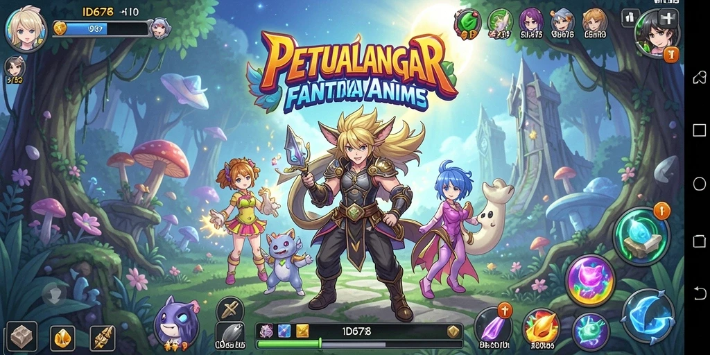 Screenshot ID678 menampilkan pertempuran karakter anime yang epik.