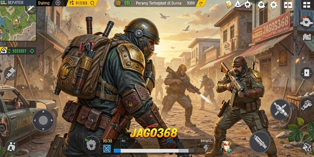 Menampilkan gameplay seru di battlefield JAGO368.