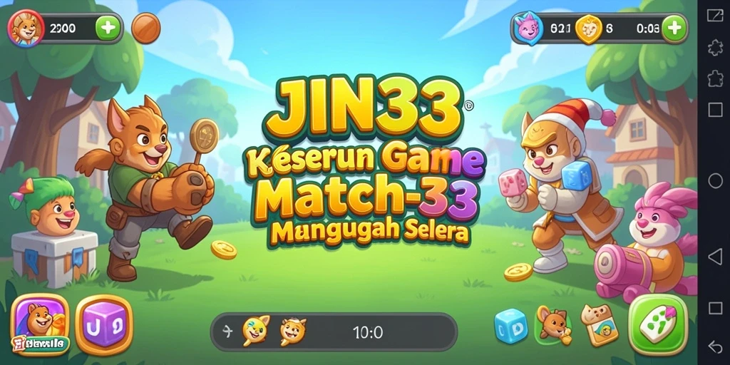 Tangkapan layar dari gameplay seru JIN33 yang penuh warna.