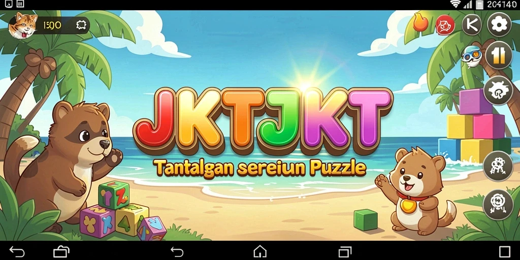 Screenshot utama JKTJKT menampilkan gameplay yang penuh tantangan dan menarik.