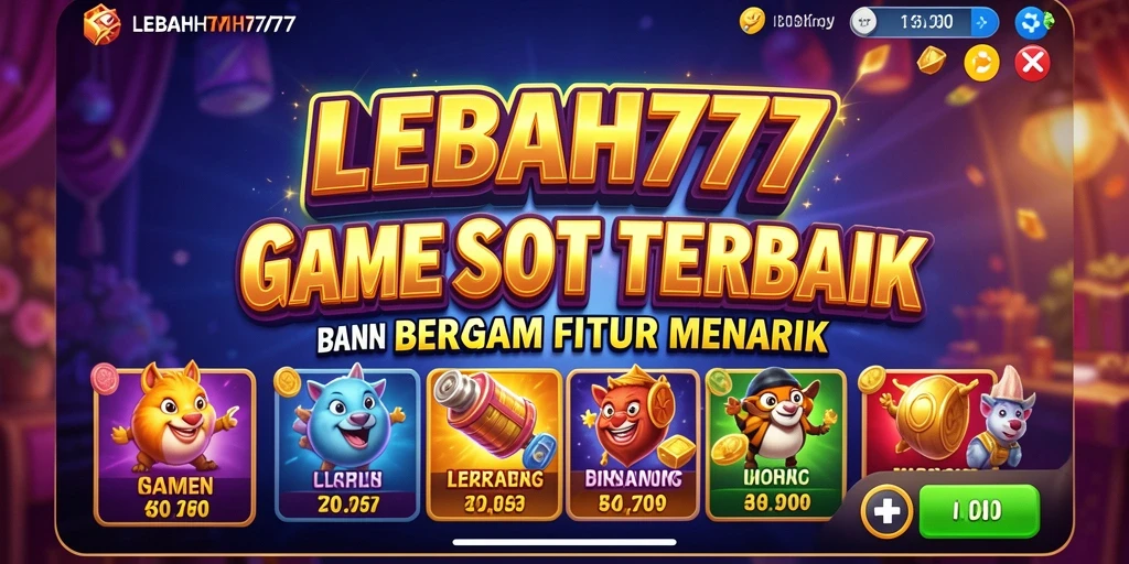Screenshot utama LEBAH777 menampilkan gameplay slot yang mendebarkan.