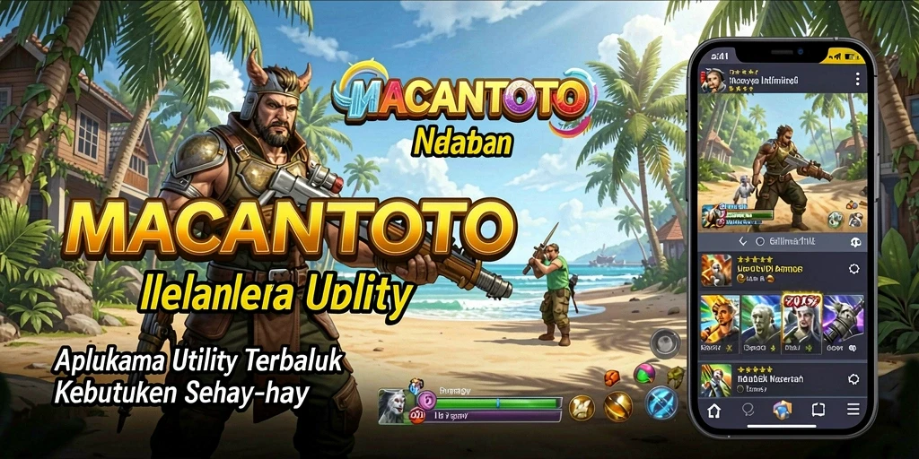 Tampilan antarmuka aplikasi MACANTOTO yang menarik dan fungsional.
