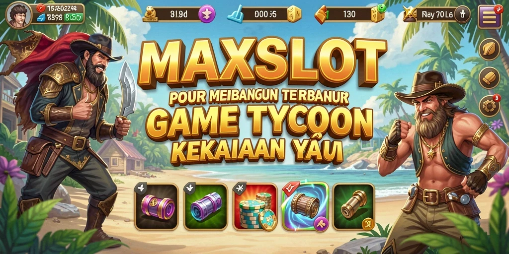 Tampilan gameplay seru dari MAXSLOT yang menantang strategi bisnis Anda.