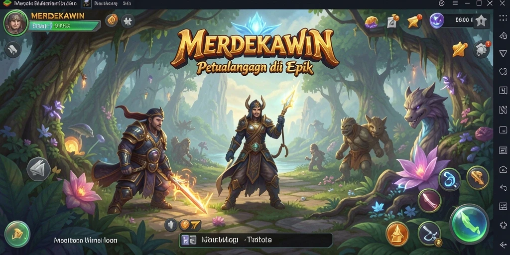 Gameplay seru dengan petualangan fantastis di MERDEKAWIN.