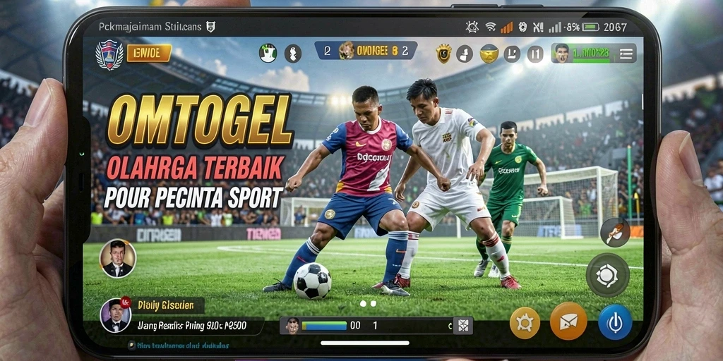 Screenshot OMTOGEL menampilkan gameplay seru dalam pertandingan olahraga.