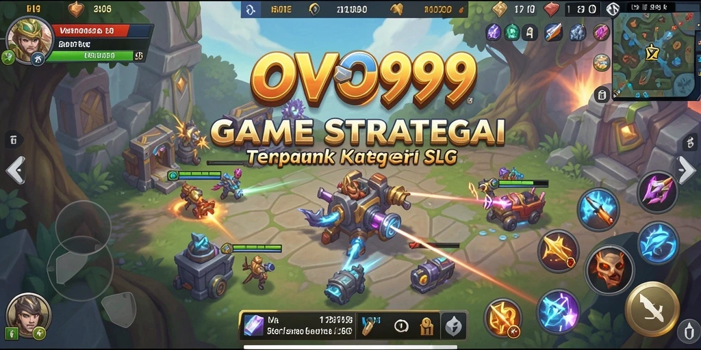 Tampilan gameplay OVO99 dengan aksi strategis yang intens.