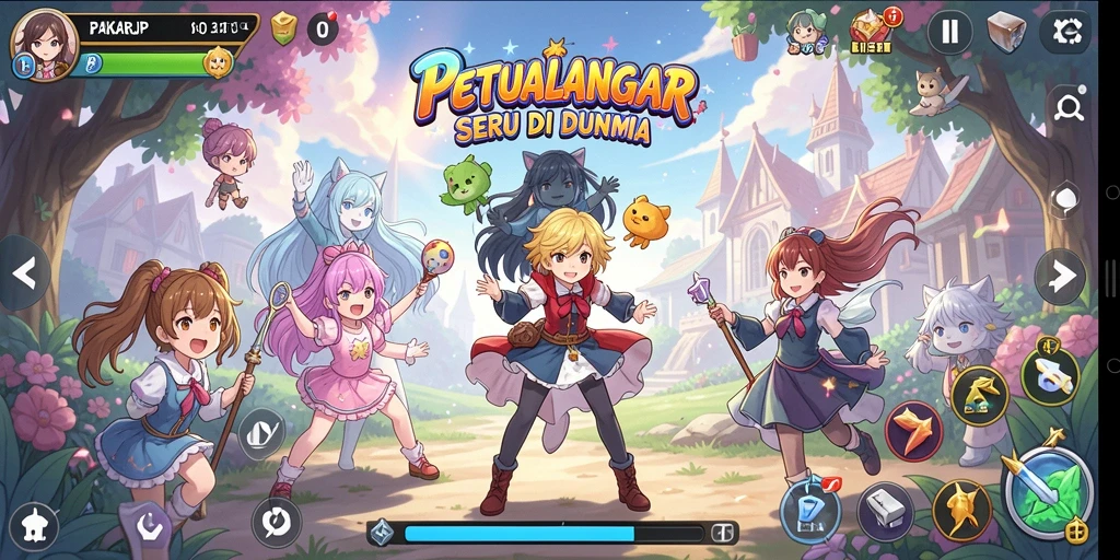Tampilan menarik PAKARJP dengan karakter Anime yang dinamis.