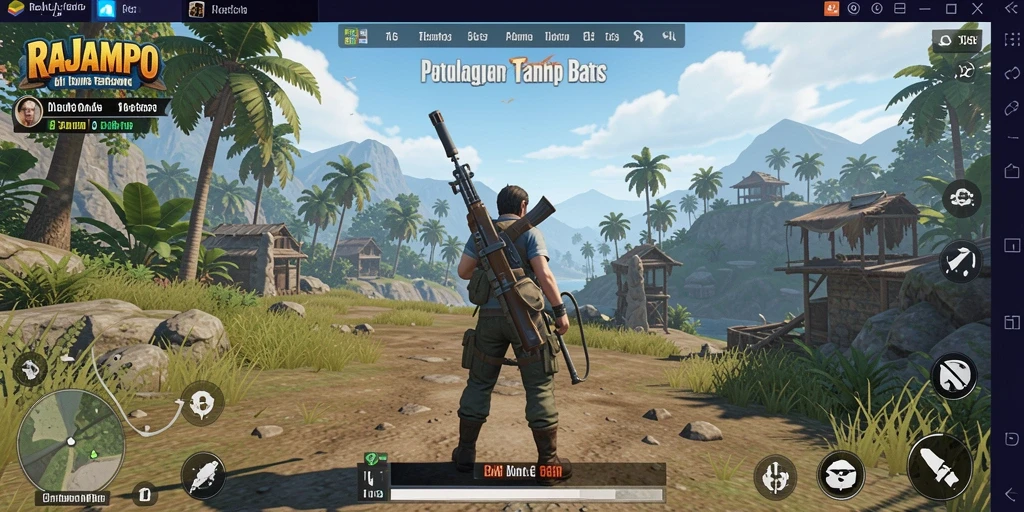 Tampilan menarik dari gameplay <strong>RAJAMPO</strong> di dunia terbuka.