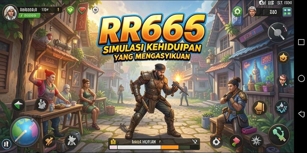 Tampilan gameplay menarik dari RR666 yang menunjukkan interaksi pemain.
