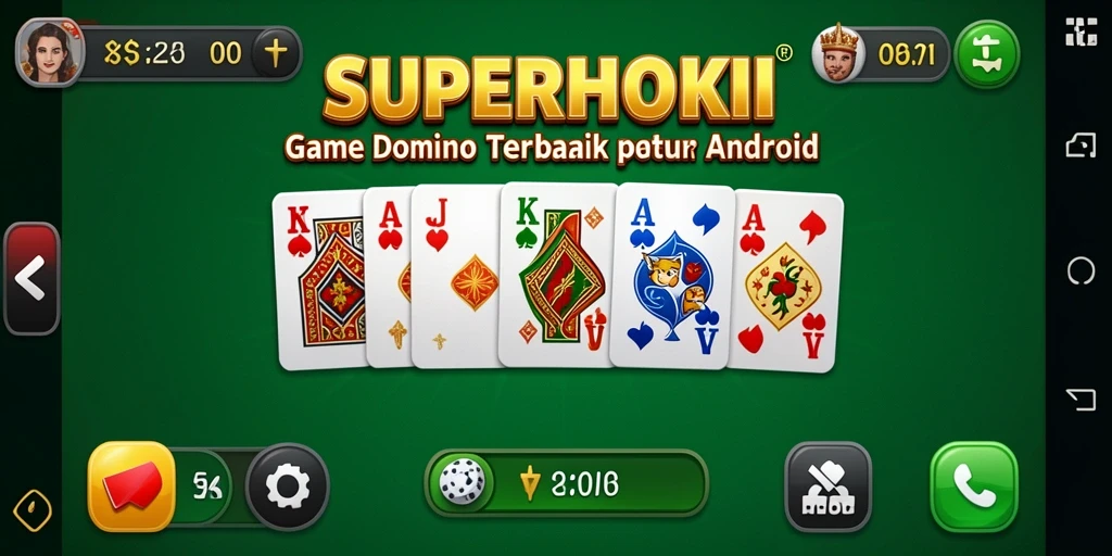 Tampilan gameplay menarik dari SUPERHOKI dalam permainan Domino.