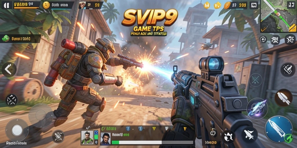 Tampilan gameplay menegangkan dengan aksi seru di SVIP9.