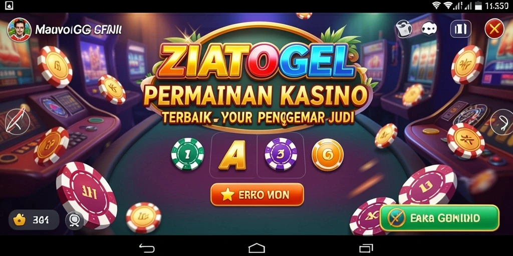 Tampilan menarik dari permainan Kasino di ZIATOGEL.